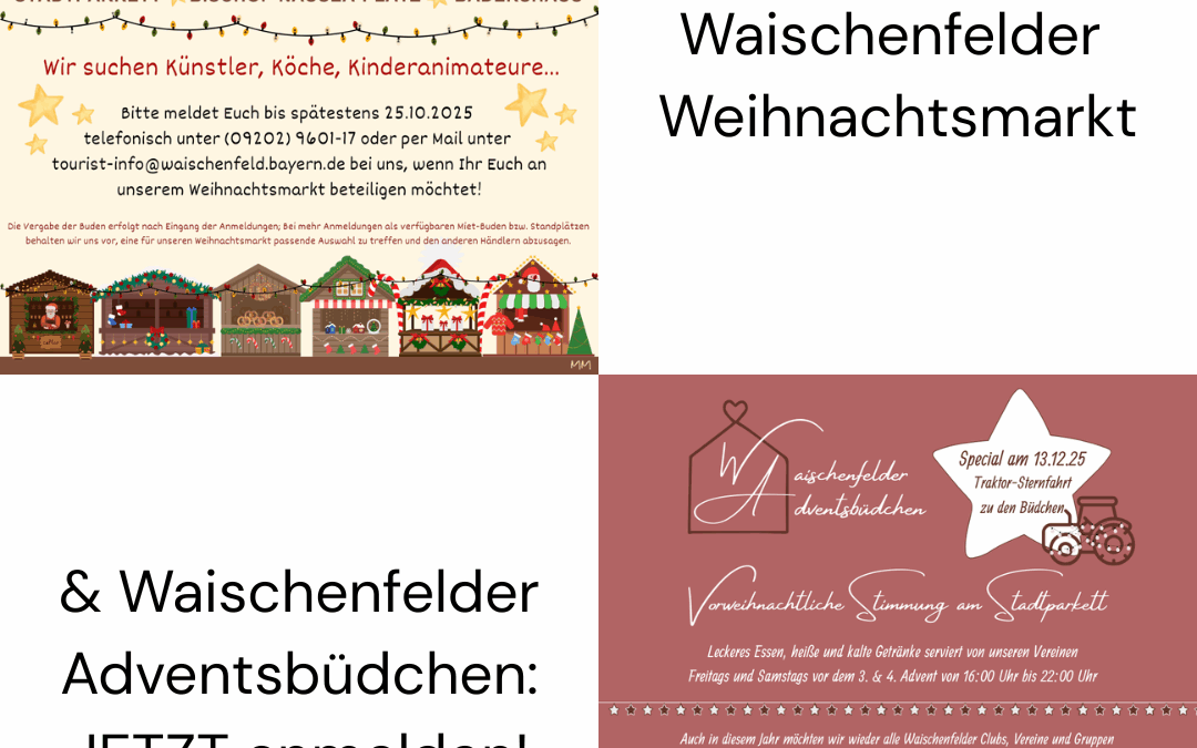 Anmeldung Weihnachtsmarkt und Adventsbüdchen