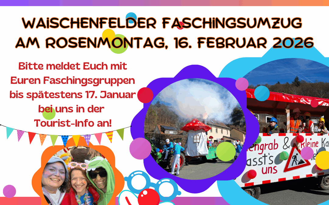 Anmeldung zum Waischenfelder Faschingsumzug 2026