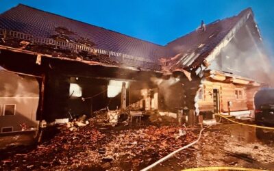 Großbrand am Neujahrstag in Köttweinsdorf